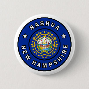 Chapa Redonda De 5 Cm Nashua New Hampshire