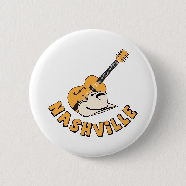 Chapa Redonda De 5 Cm Nashville (Anverso)