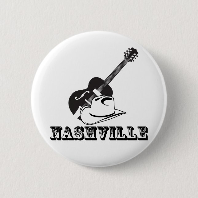 Chapa Redonda De 5 Cm Nashville (Anverso)
