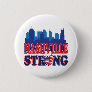 Chapa Redonda De 5 Cm Nashville-Strong-USA-Heart