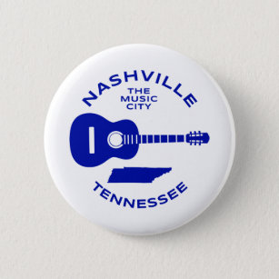 Chapa Redonda De 5 Cm Nashville Tennessee La Ciudad De La Música