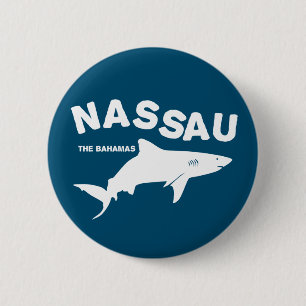 Chapa Redonda De 5 Cm Nassau - Las Bahamas: Camiseta de buceo de tiburon