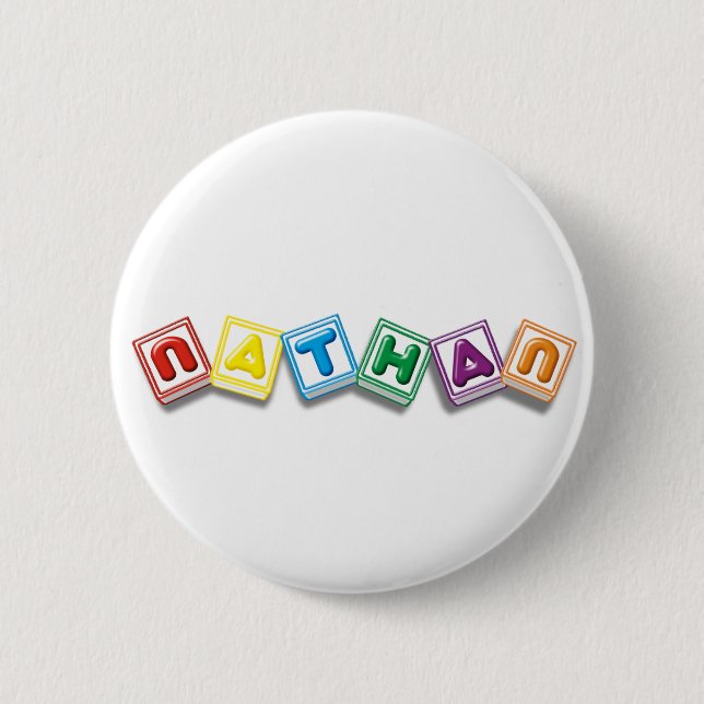 Chapa Redonda De 5 Cm Nathan (Anverso)