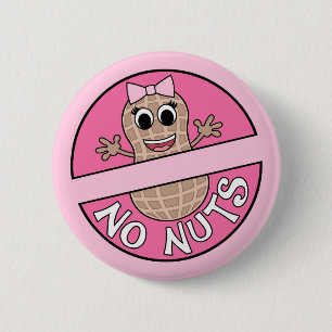 Chapa Redonda De 5 Cm Náuseas o no nueces con el tema género revelar pin