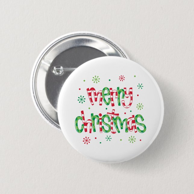 Chapa Redonda De 5 Cm Navidad  (Anverso y reverso)