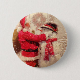 Chapa Redonda De 5 Cm Navidad