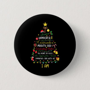 Chapa Redonda De 5 Cm Navidad Cristiana Jesús Biblia Nombres Árbol de Na