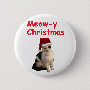 Chapa Redonda De 5 Cm Navidad de Meowy