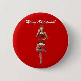 Chapa Redonda De 5 Cm Navidad de Palin (camiseta, tarjetas de Navidad,