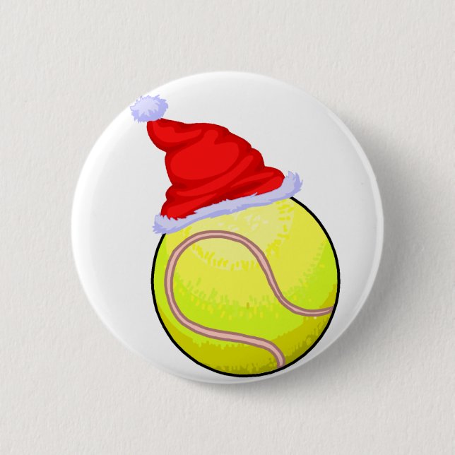 Chapa Redonda De 5 Cm Navidad del tenis (Anverso)