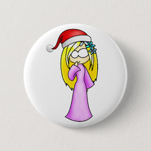 Chapa Redonda De 5 Cm Navidad del virgo