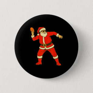Chapa Redonda De 5 Cm Navidad Disc Golf Antiguo Divertido Santa Xmas