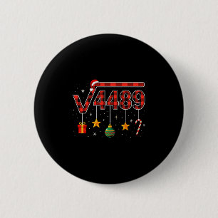 Chapa Redonda De 5 Cm Navidad Divertida 6 7 Seis Siete Meme Raíz Cuadrad