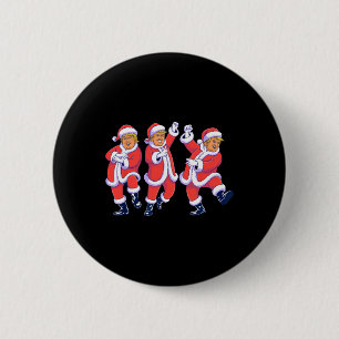 Chapa Redonda De 5 Cm Navidad Donald Trump Presidente 2025 Bailando Dive