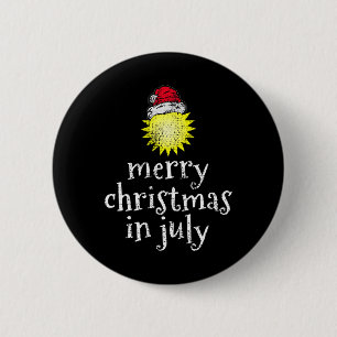 Chapa Redonda De 5 Cm Navidad En Julio Feliz Navidad Divertido