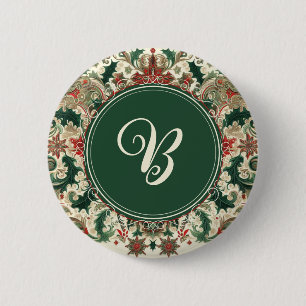 Chapa Redonda De 5 Cm Navidad victoriana/clásica/vintage personalizada