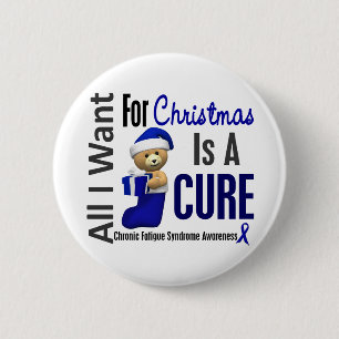 Chapa Redonda De 5 Cm Navidades 2 Síndrome de Fatiga Crónica de las SF