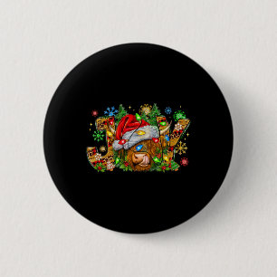 Chapa Redonda De 5 Cm Navidades Alegran A La Cuta Vaca De La Highland Co