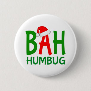Chapa Redonda De 5 Cm Navidades bah humbug ebenezer scrooge Diseño