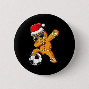 Chapa Redonda De 5 Cm Navidades bailando pan de jengibre