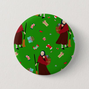 Chapa Redonda De 5 Cm navidades bruja Befana