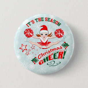 Chapa Redonda De 5 Cm Navidades Cheer