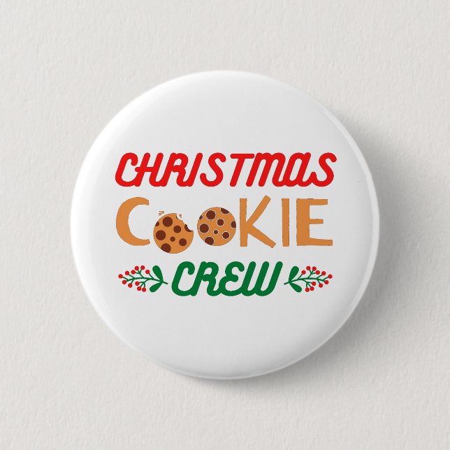 Chapa Redonda De 5 Cm Navidades Cookie Crew (Anverso)