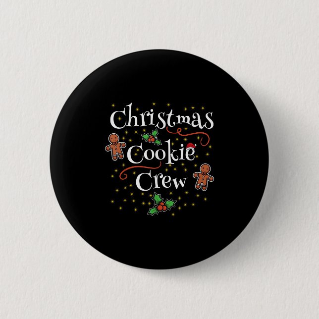 Chapa Redonda De 5 Cm Navidades Cookie Crew Es Perfecto Como Un Partido  (Anverso)