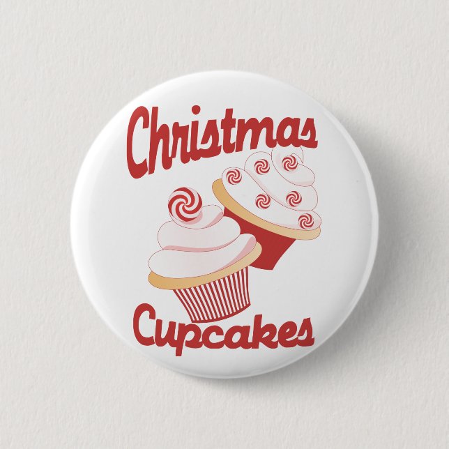 Chapa Redonda De 5 Cm Navidades Cupcakes (Anverso)