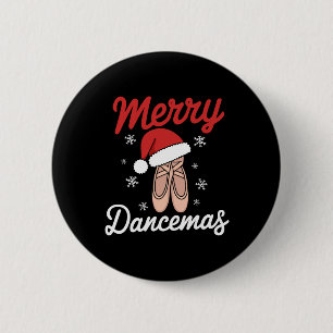 Chapa Redonda De 5 Cm Navidades de bailarinas de ballet bailarines Dan