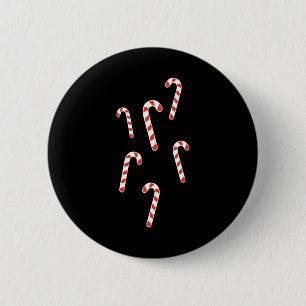 Chapa Redonda De 5 Cm Navidades de Candy Cane