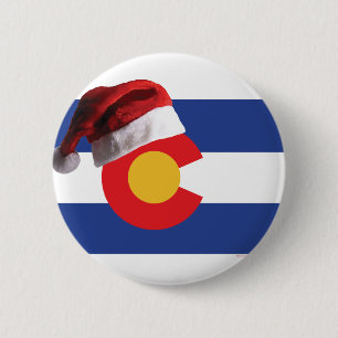 Chapa Redonda De 5 Cm Navidades de Colorado