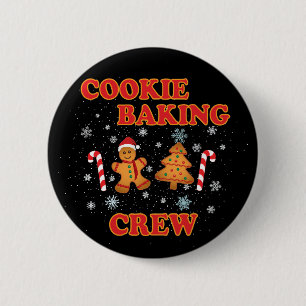 Chapa Redonda De 5 Cm Navidades de Cookie Baking Crew