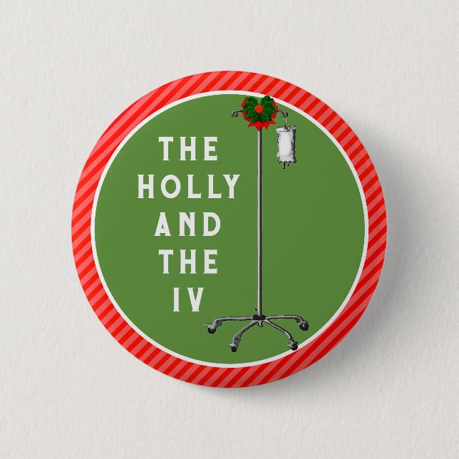 Chapa Redonda De 5 Cm Navidades de enfermería evalúan problemas (Anverso)