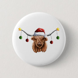 Chapa Redonda De 5 Cm Navidades de Have a Merry Hielan Coo