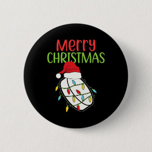 Chapa Redonda De 5 Cm Navidades de hockey diversión Navidades deportivos