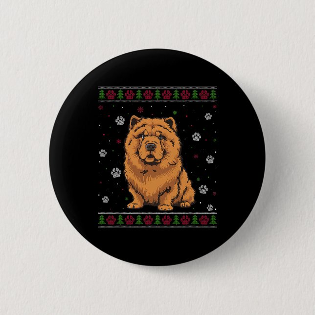 Chapa Redonda De 5 Cm Navidades de la vaca sexual suéter la Navidad Masc (Anverso)