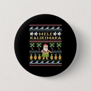 Chapa Redonda De 5 Cm Navidades de Mele Kalikimaka