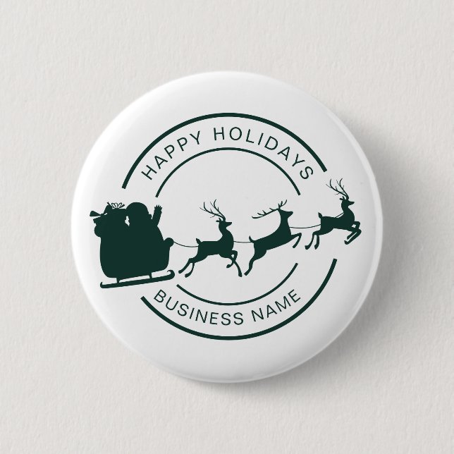 Chapa Redonda De 5 Cm Navidades de nombres de negocios modernos Personal (Anverso)