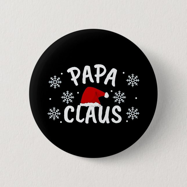 Chapa Redonda De 5 Cm Navidades de Papa Claus (Anverso)