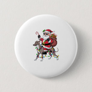 Chapa Redonda De 5 Cm Navidades de perros en Greyhound