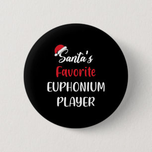 Chapa Redonda De 5 Cm Navidades De Regalo Del Jugador De Eufonio Favorit