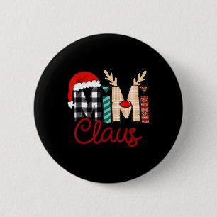 Chapa Redonda De 5 Cm Navidades de renos de Mimi Claus