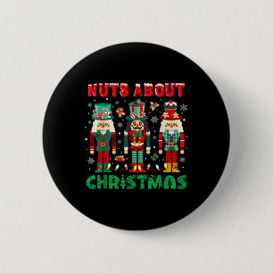 Chapa Redonda De 5 Cm Navidades de Retro Groovy se burlan de los Navidad