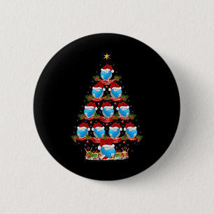 Chapa Redonda De 5 Cm Navidades de voleibol de vacaciones en Navidad