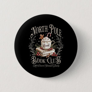 Chapa Redonda De 5 Cm Navidades del Club de Libros del Polo Norte libros