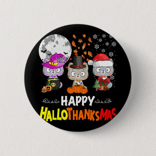 Chapa Redonda De 5 Cm Navidades del Día de Acción de Gracias de Hallowee