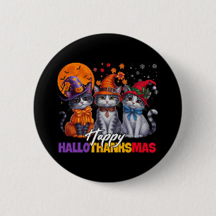 Chapa Redonda De 5 Cm Navidades del Día de Acción de Gracias de Hallowee