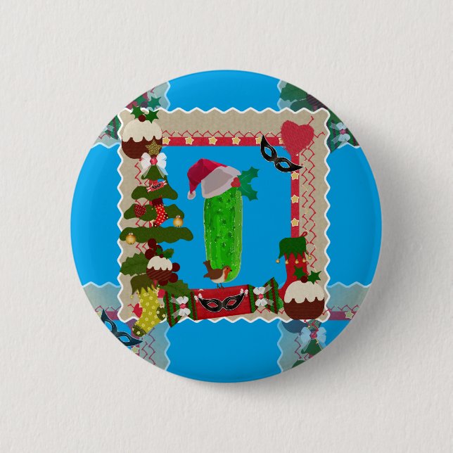 Chapa Redonda De 5 Cm navidades desagradables (Anverso)