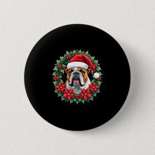 Chapa Redonda De 5 Cm Navidades divertidos Bulldog inglés Tank Top
